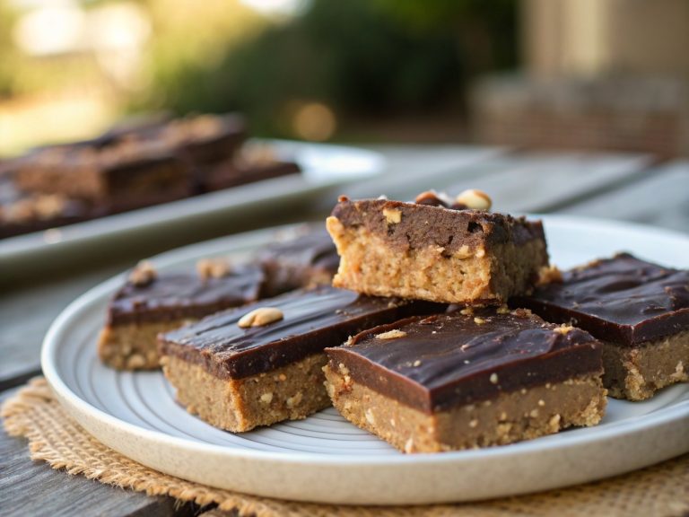 No-bake almond butter chocolate bars