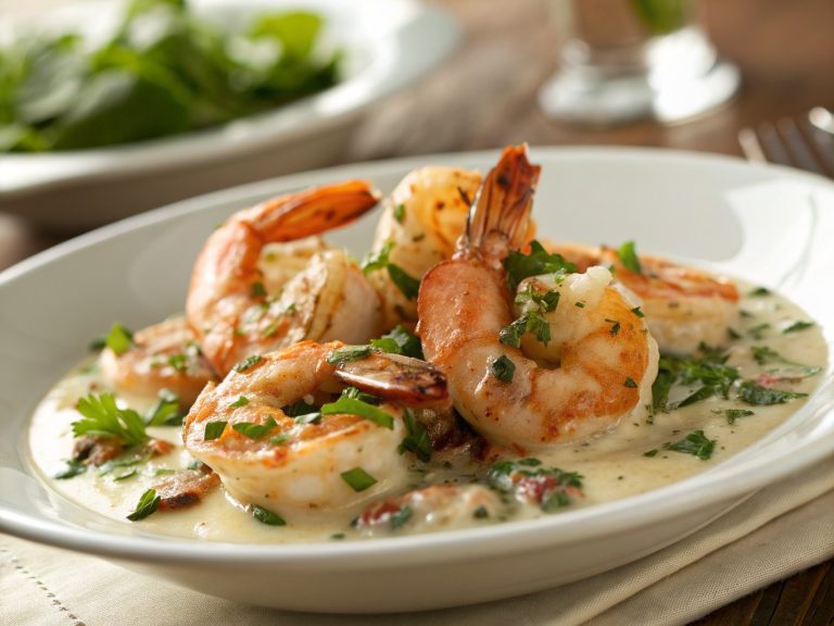 One-pan creamy tuscan garlic shrimp