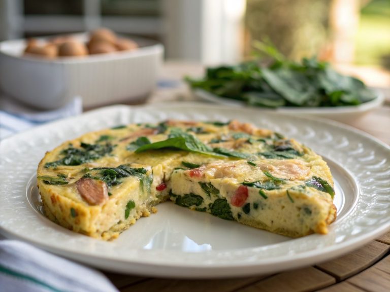 Protein-packed chicken and spinach frittata