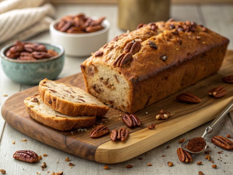 Rustic maple pecan bread