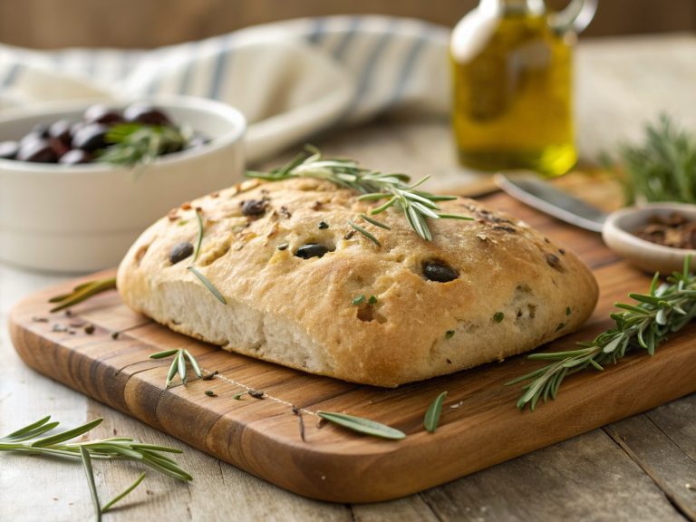 Rustic rosemary olive bread
