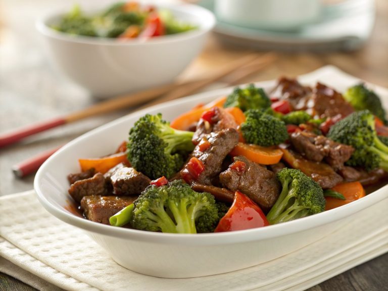 Satisfying sweet chili beef & broccoli stir-fry