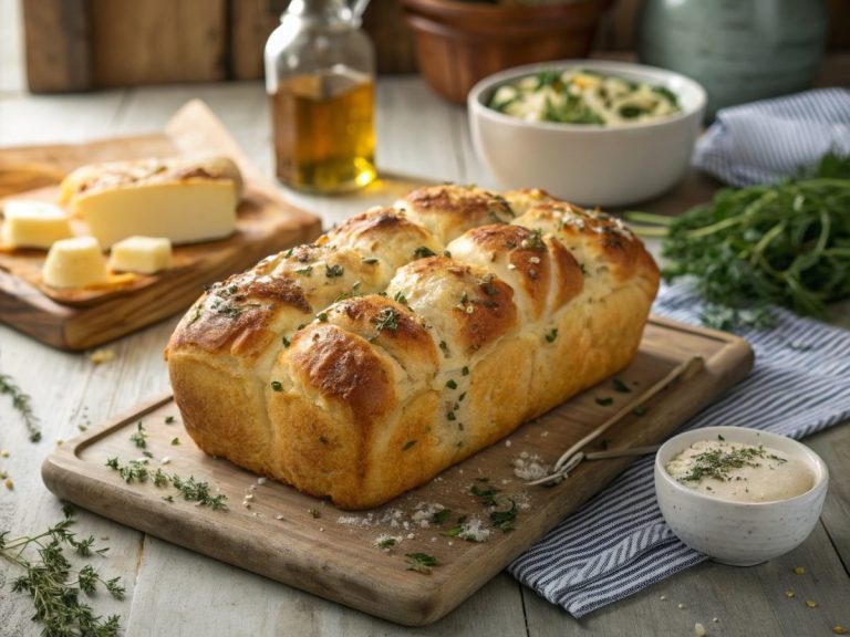 Herbed cheese pull-apart bread