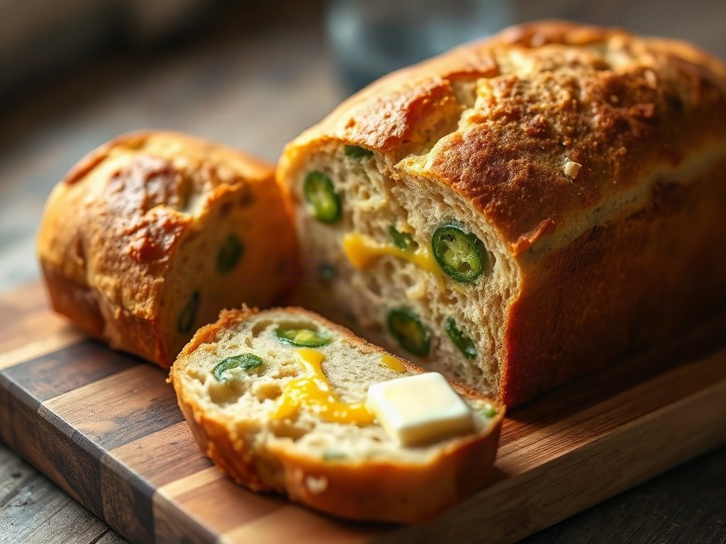 Cheddar Jalapeño Beer Bread