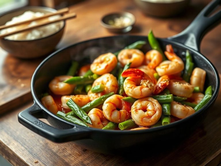 High-protein shrimp & edamame stir-fry